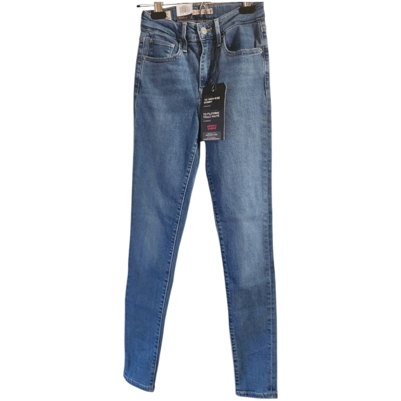 Levi’s Premium 721 High Rise Skinny Jeans 24 NWT Clean Girl - Picture 3 of 7